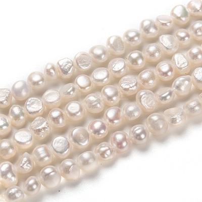 Natural Cultured Freshwater Pearl Beads Strands PEAR-L033-44-1