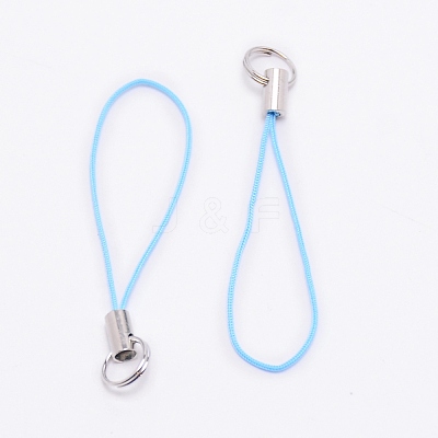 Polyester Cord Mobile Straps MOBA-WH0006-02-1