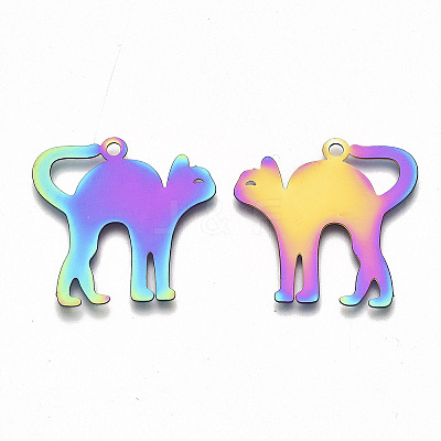 Ion Plating(IP) 201 Stainless Steel Pendants LS-STAS-R114-022-1