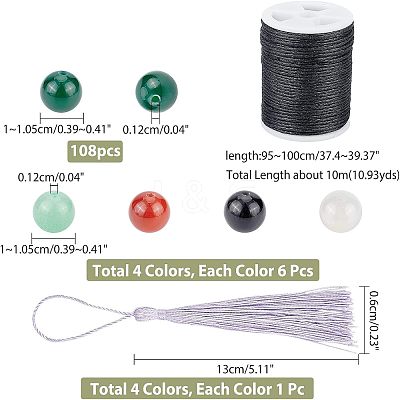 DIY Gemstone Necklace Making Kits DIY-FH0004-38-1