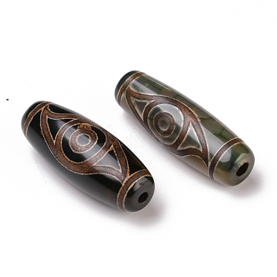 Tibetan Style dZi Beads X-TDZI-E004-01-1