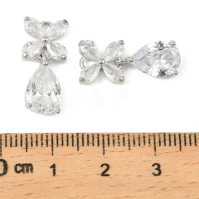 Brass Micro Pave Cubic Zirconia Pendants LS-KK-C107-20A-P-1