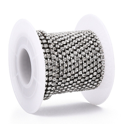 Iron Rhinestone Strass Chains CH-T004-01P-1