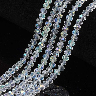 Electroplate Glass Beads Strands EGLA-A034-T10mm-L19-1