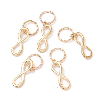 Alloy Infinity Pendants PALLOY-WH0001-06G-1