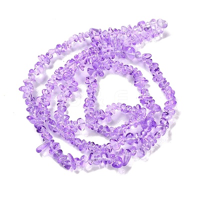 Spray Painted Transparent Glass Beads Strands X-GLAA-P060-01A-12-1