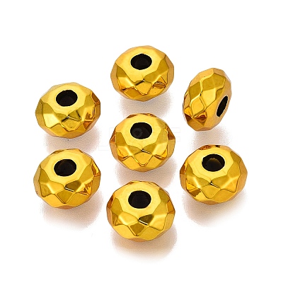 UV Plating Iridescent Transparent Acrylic European Beads OACR-E033-22-09-1