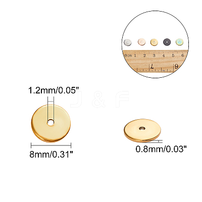 PVD Vacuum Plating 304 Stainless Steel Spacer Beads STAS-UN0008-41-1