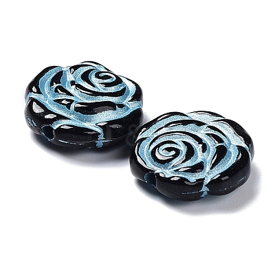Opaque Acrylic Beads OACR-G016-09B-1