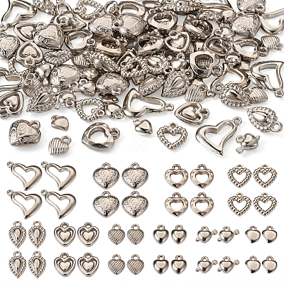 100Pcs 10 Style Acrylic Pendants FIND-TA0002-61-1