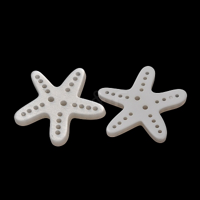 2-Hole Marine Organisms Opaque Resin Buttons RE-CBAE064-05D-1