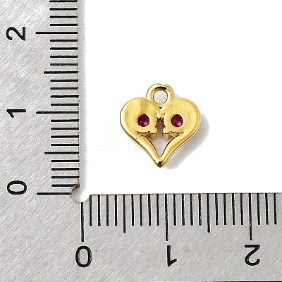 Brass Micro Pave Cubic Zirconia Pendants KK-L258-11G-05-1