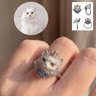 Alloy Rhinestone Cuff Open Rings WG3624E-01-1