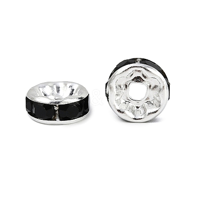 Brass Grade A Rhinestone Spacer Beads RB-A004-12-1