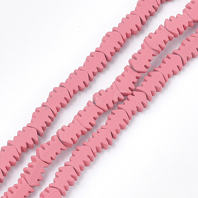 Spray Painted Non-magnetic Synthetic Hematite Beads Strands G-T116-13-12-1