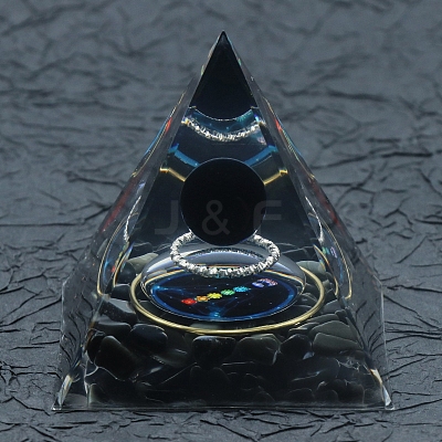 Resin Orgonite Pyramid PW-WG36540-01-1