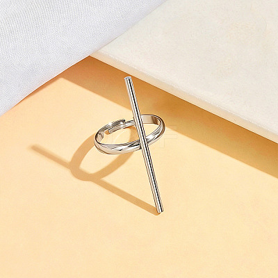 304 Stainless Steel Cuff Open Rings WG03894-01-1