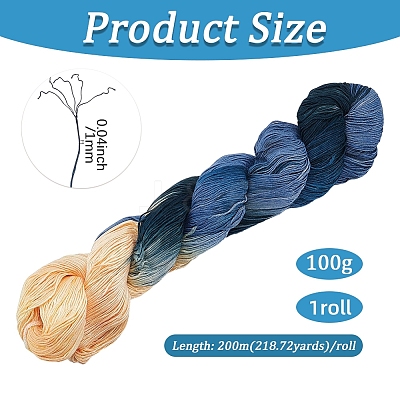 Gradient Segment Dyed Cotton Yarn OCOR-WH20018-59J-1