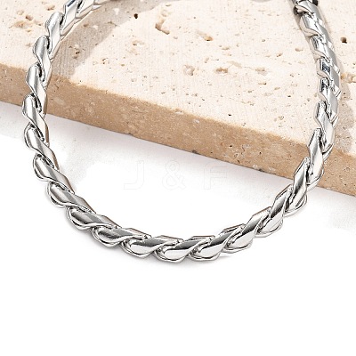 304 Stainless Steel Rope Chain Bracelets for Men Women BJEW-Q038-04P-1