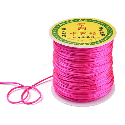 Nylon Satin Rattail Cords NWIR-R025-1.0mm-F106-1