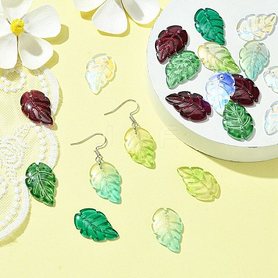 Glass Pendants GLAA-YW0003-35-1