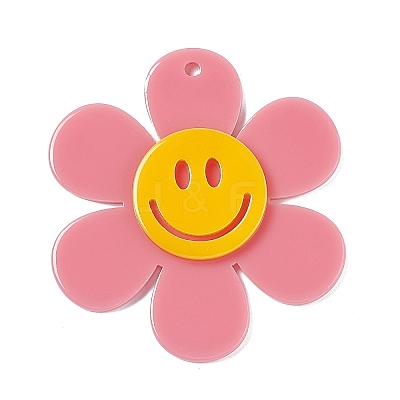 Opaque Acrylic Big Pendants OACR-P012-B08-1