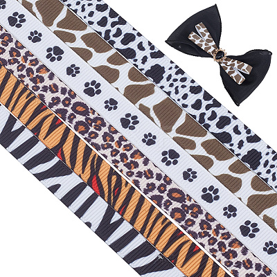 6 Rolls 6 Colors Printed Polyester Ribbons OCOR-PH0007-09-1