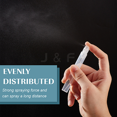 80Pcs Empty Portable Plastic Spray Perfume Bottle with 2Pcs Plastic Pump with 2Pcs Mini Transparent Plastic Funnel Hopper with 6Pcs Disposable Plastic Droppe AJEW-BC0007-50A-1