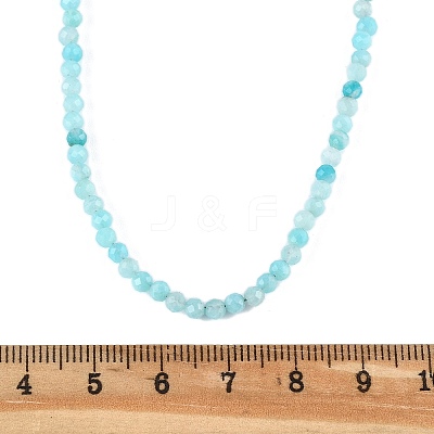 Natural Amazonite Beaded Necklaces NJEW-K114-B-A07-1
