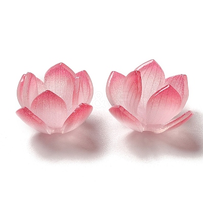 Simulation Lotus Shape Acrylic Bead Cap SACR-C002-12-1