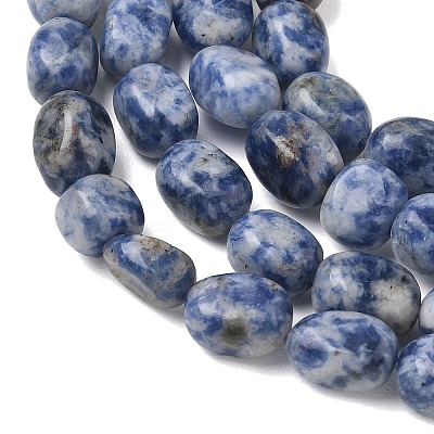 Natural Blue Spot Jasper Beads Strands G-C286-A01-1