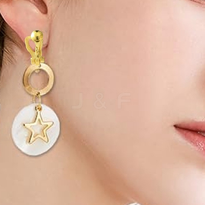 80Pcs 8 Colors Brass Clip-on Earring Findings FIND-YW0005-35-1