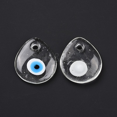 Handmade Lampwork Evil Eye Pendants LAMP-E106-01C-1
