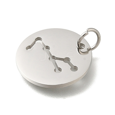 Anti-Tarnish 304 Stainless Steel Pendants STAS-M074-02B-P-1