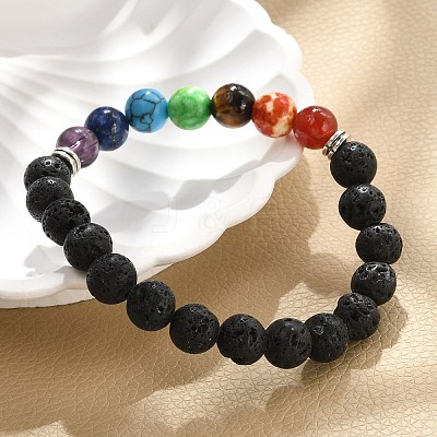 Yoga Chakra Jewelry X-BJEW-K142-A-1