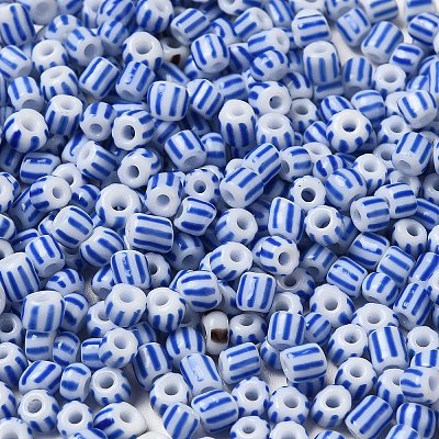 6/0 Opaque Colours Seep Glass Seed Beads SEED-F003-04A-02-1