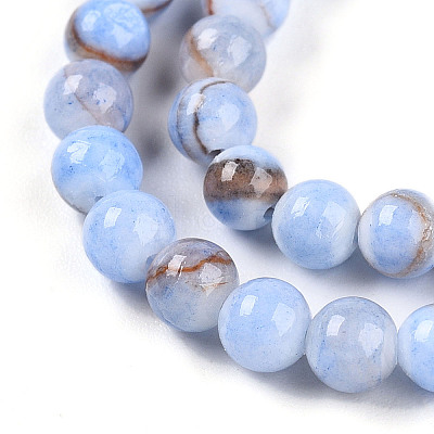 Natural Persian Jade Beads Strands G-A255-A02-04A-1