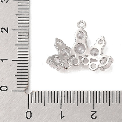 Brass Pave Clear Glass Chandelier Component Links KK-S388-19P-1