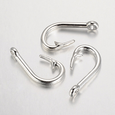 Tibetan Style Alloy Hook Clasps TIBEP-5238-AS-LF-1