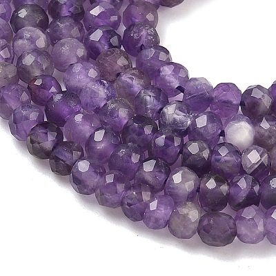 Natural Amethyst Bead Strands G-P279-74-4mm-01-1