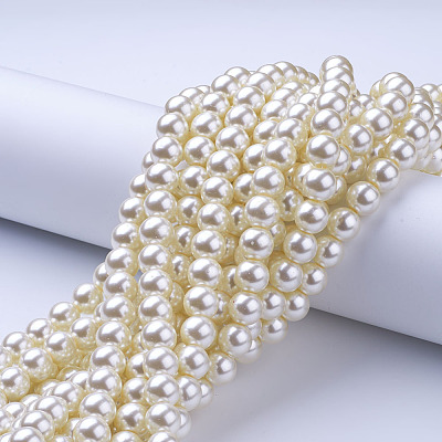 Glass Pearl Beads Strands HY-10D-B02-1