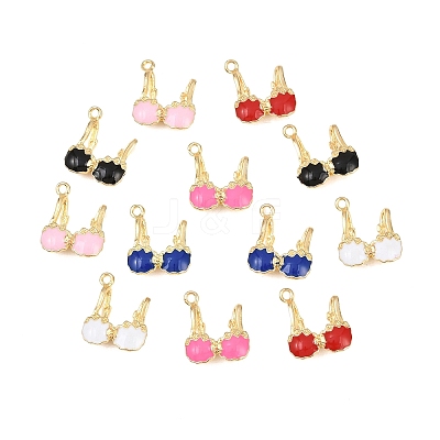 Alloy Enamel Pendants FIND-B062-15G-1