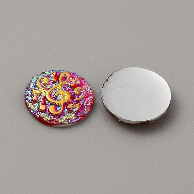 Resin Cabochons CRES-WH0001-49B-1
