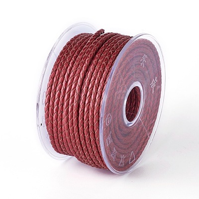 Braided Cowhide Cord WL-I004-3mm-D-25-1