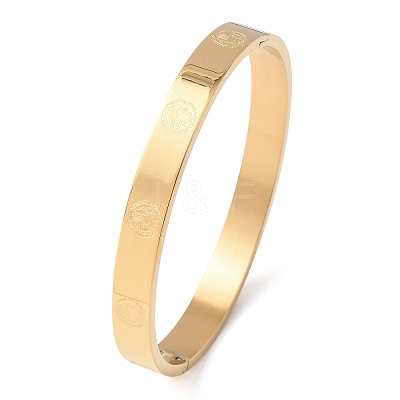 304 Stainless Steel Hinged Bangles for Women BJEW-B161-11G-02-1