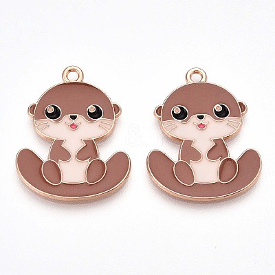 Alloy Enamel Pendants ENAM-T022-02D-02-1