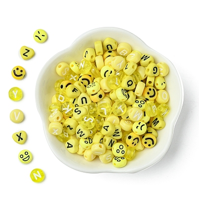 200Pcs Opaque Acrylic Beads MACR-FS0001-87-1