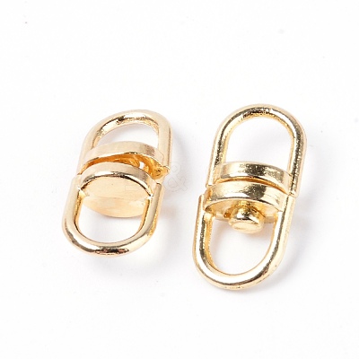 Alloy Double Eye Swivel Clasps PALLOY-WH0082-47LG-1