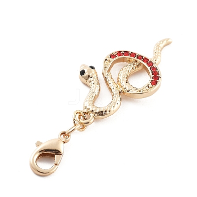 Alloy Rhinestone Pendant Decoration HJEW-P021-01H-G-1