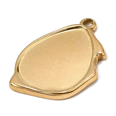 304 Stainless Steel Pendant Cabochon Settings SA-CBA9B1E-01D-G-1